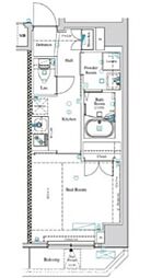 ARKMARK等々力 2階1Kの間取り