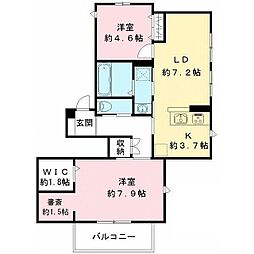 Vieuno NOZAWA 2LDKの間取図画像