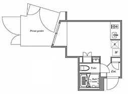 ASTILE用賀2 ワンルームの間取図画像