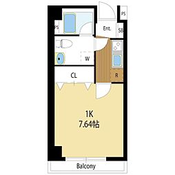 マナアイナ 1Kの間取図画像