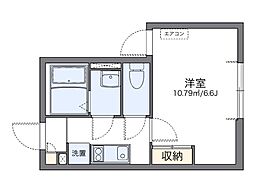 LEONEXTライネ 1Kの間取図画像