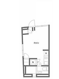 FARE代々木上原2 ワンルームの間取図画像