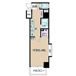 日神パレステージ三軒茶屋2 1Kの間取図画像