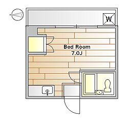 エレガンス町田 ワンルームの間取図画像