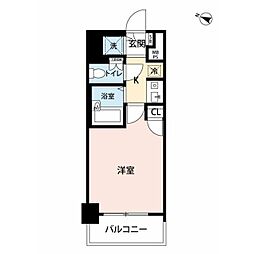 ロイヤルアメニティ池尻大橋 1Kの間取図画像