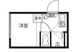 エムズコート深沢 ワンルームの間取図画像