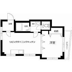 第一コーポ太田屋 1LDKの間取図画像