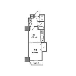 正栄プラザビル 4階1DKの間取り