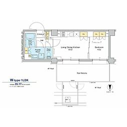 間取図画像 1LDK