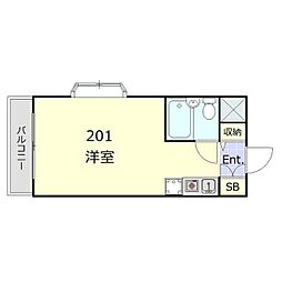 エクセレント蒲田 ワンルームの間取図画像