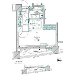 GALICIAOMORIEast 1Kの間取図画像