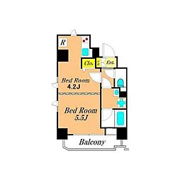 アデッソ大森 2Kの間取図画像