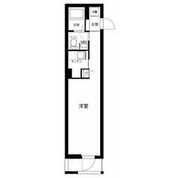 MERCURY 1Kの間取図画像