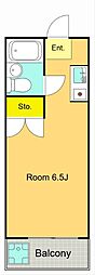 サンコーポ大森 ワンルームの間取図画像