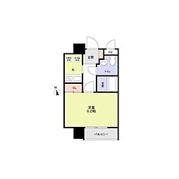 Risingplace大森二番館 1Kの間取図画像