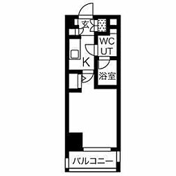 スパシエグランス大森 1Kの間取図画像