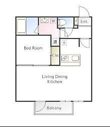 THE CLASS Grand Residence 3階1LDKの間取り