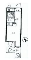 ライオンズマンション上池台第2 1階ワンルームの間取り