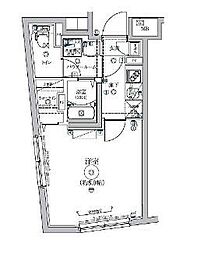 RELUXIA都立大学 1階1Kの間取り