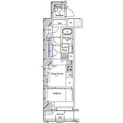 GALICIA南馬込 1DKの間取図画像