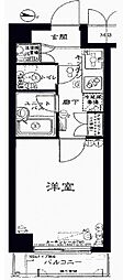 ルーブル都立大学2 1Kの間取図画像