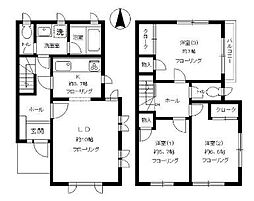 小澤メゾネット 1階3LDKの間取り