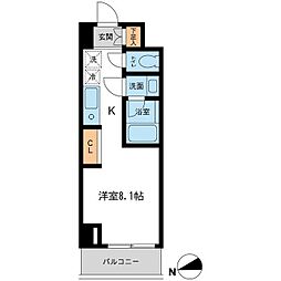 レジデンス雪谷大塚 2階ワンルームの間取り