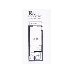 スカイコート池上 2階ワンルームの間取り