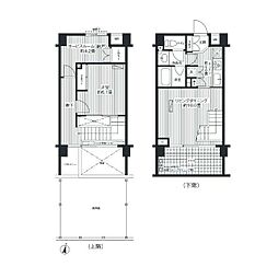 ユニテ・ド・ブラン 1SLDKの間取図画像