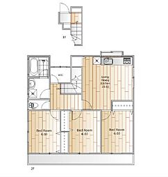 SkyInn典史 3LDKの間取図画像