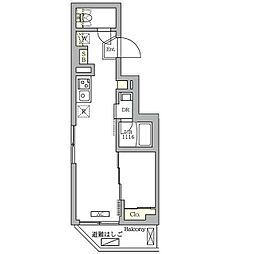 クラリティア馬込 1LDKの間取図画像