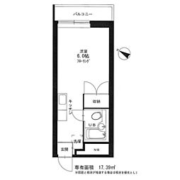 アネックス田園 ワンルームの間取図画像