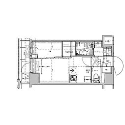 ASYLCOURT大森西 1DKの間取図画像