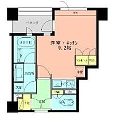 ラフィネジュ学芸大学 ワンルームの間取図画像