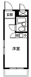 ハイシティ池尻大橋第2 ワンルームの間取図画像
