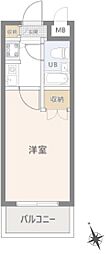 ジョイフル田園調布 1Kの間取図画像