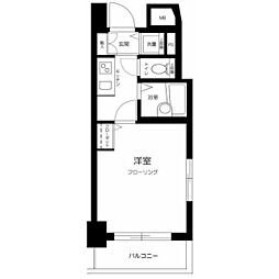 トーシンフェニックス芝浦ベイフォート 1Kの間取図画像