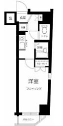 ロイヤルアメニティー白金 1Kの間取図画像