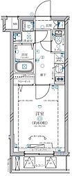 ディアレイシャス等々力 1Kの間取図画像