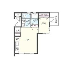 ツルマキロジ 1LDKの間取図画像