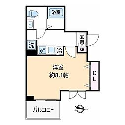 ヴォーガコルテ池上参番館 1Kの間取図画像