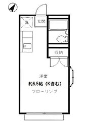 ジョイ深沢 ワンルームの間取図画像