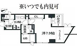 ザ・プレシャス目黒川 1Kの間取図画像
