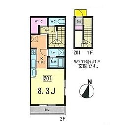 FARMY-M 1Kの間取図画像