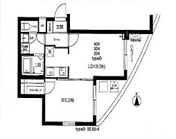 LOGE三軒茶屋 1LDKの間取図画像