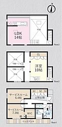 東武東上線 志木駅 バス5分 宗岡下車 徒歩35分