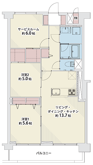 間取りを拡大表示