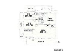 ローレルコート観音新町 3LDKの間取図画像