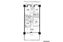 古江パーク・ホームズ 3LDKの間取図画像