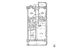 ダイアパレス宇品西 3LDKの間取図画像